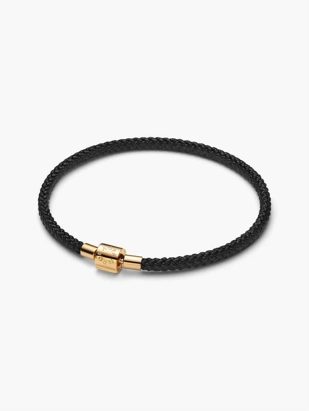 NEW PANDORA shimmering cord bracelet - 7.5" in gold